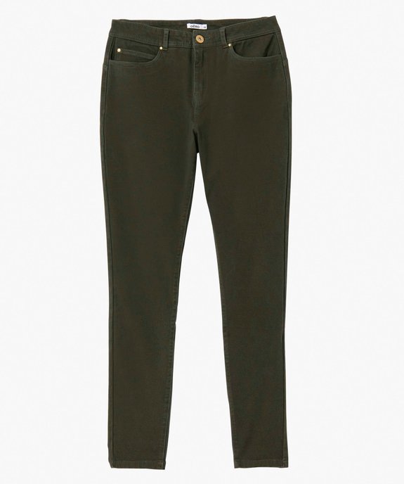 Pantalon femme coupe Skinny taille haute effet push-up vue4 - GEMO 4G FEMME - GEMO
