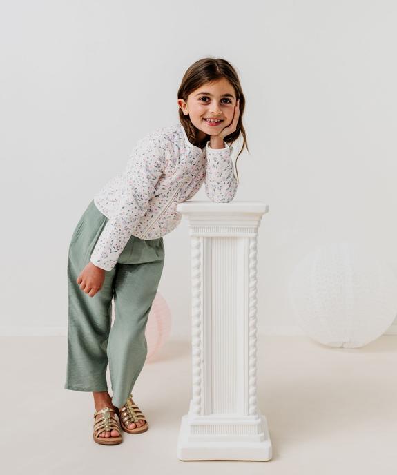 Veste en gaze de coton à motifs fleuris fille vue1 - GEMO 4G FILLE - GEMO
