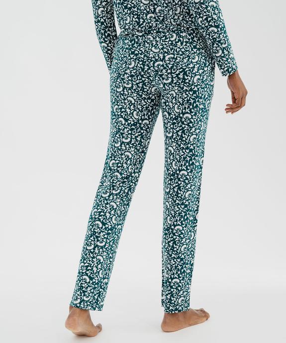 Pantalon de pyjama fluide femme vue3 - GEMO 4G FEMME - GEMO