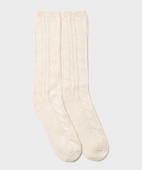 Chaussettes hautes torsadées et épaisses femme - GEMO(HOMWR FEM) Chaussettes hautes torsadées et épaisses femme vue1 - GEMO(HOMWR FEM) - GEMO