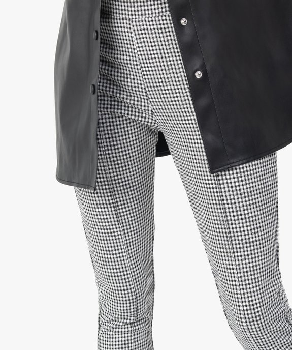 Leggings femme à motif pied de poule vue5 - GEMO(FEMME PAP) - GEMO