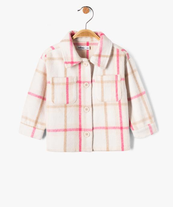 Chemise épaisse à carreaux bébé fille vue1 - GEMO(BEBE DEBT) - GEMO