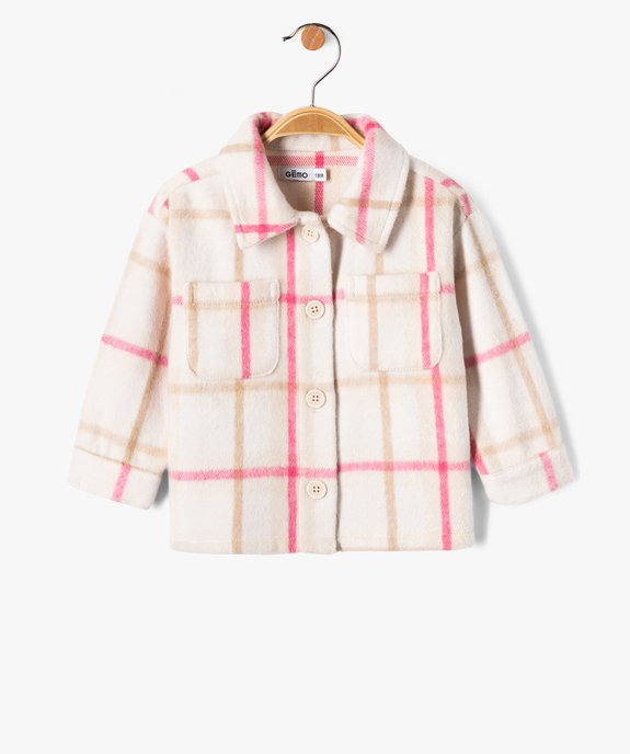 Chemise épaisse à carreaux bébé fille vue1 - GEMO(BEBE DEBT) - GEMO