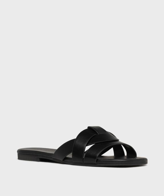 Sandales mules à brides entrecroisées femme - Valentina Baldano vue2 - VALENTINA BALDA - GEMO