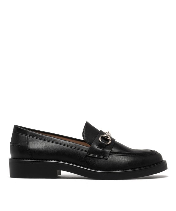 Mocassins unis à mors en métal femme vue2 - FOLLOW ME - GEMO