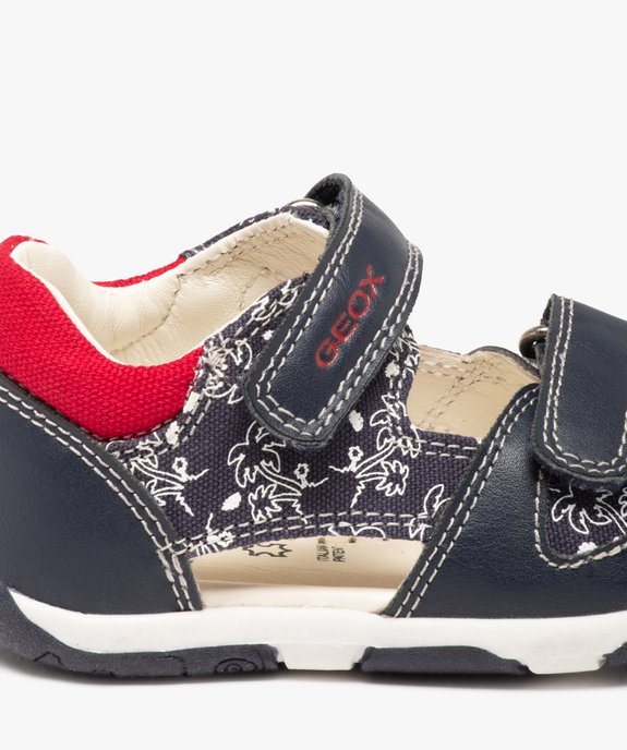 Sandales bébé garçon imprimées à brides scratch - Geox vue6 - GEOX - GEMO