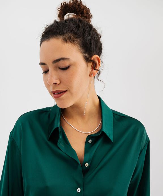 Chemise en satin femme vue1 - GEMO(FEMME PAP) - GEMO