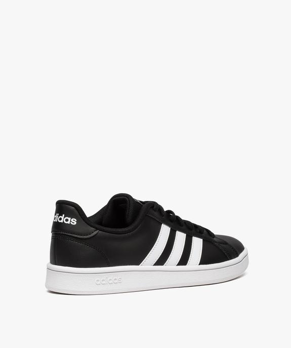 Baskets homme bicolores à lacets - Adidas Grand Court Base vue4 - ADIDAS - GEMO