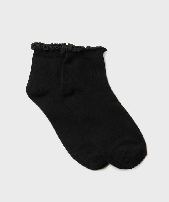 Socquettes à finition roulottée femme (lot de 2) vue1 - GEMO(HOMWR FEM) - GEMO