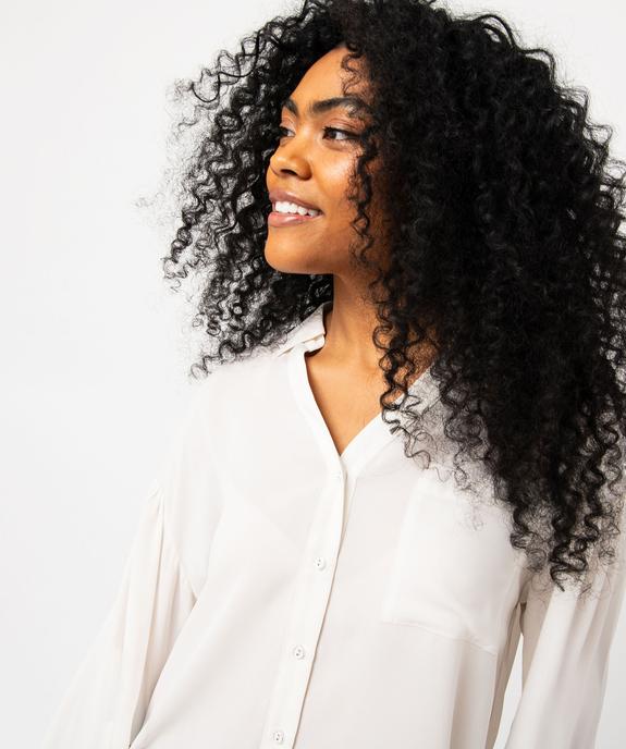Chemise manches longues fluide femme vue2 - GEMO 4G FEMME - GEMO