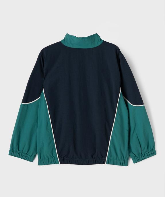 Blouson fin déperlant à col montant garçon vue3 - GEMO (ENFANT) - GEMO