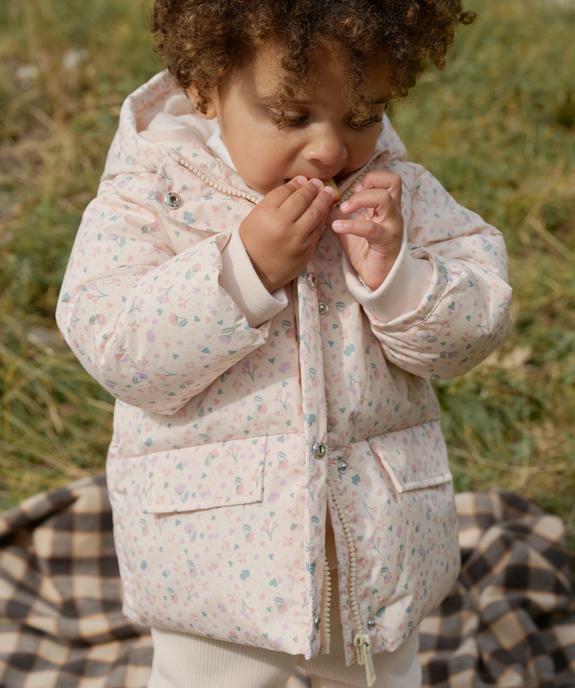 Doudoune à capuche bébé fille - GEMO(BEBE DEBT) Doudoune à capuche bébé fille vue1 - GEMO(BEBE DEBT) - GEMO