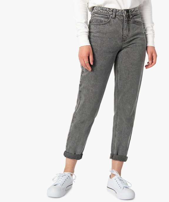 Jean femme coupe mom vue1 - GEMO(FEMME PAP) - GEMO