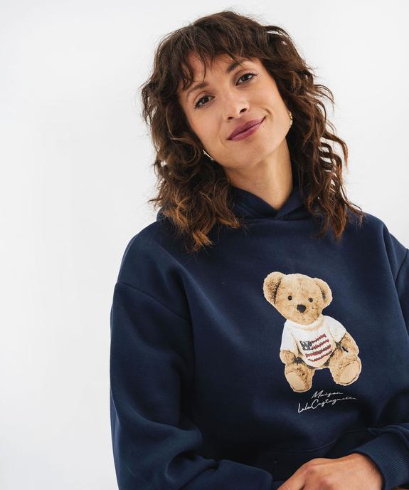 Sweat à capuche avec broderie femme - LuluCastagnette - LULU CASTAGNETTE GEMO FOR GOOD Sweat à capuche avec broderie femme - LuluCastagnette vue2 - LULU CASTAGNETTE GEMO FOR GOOD - GEMO