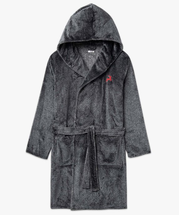 Robe de chambre homme avec capuche vue4 - GEMO(HOMWR HOM) - GEMO