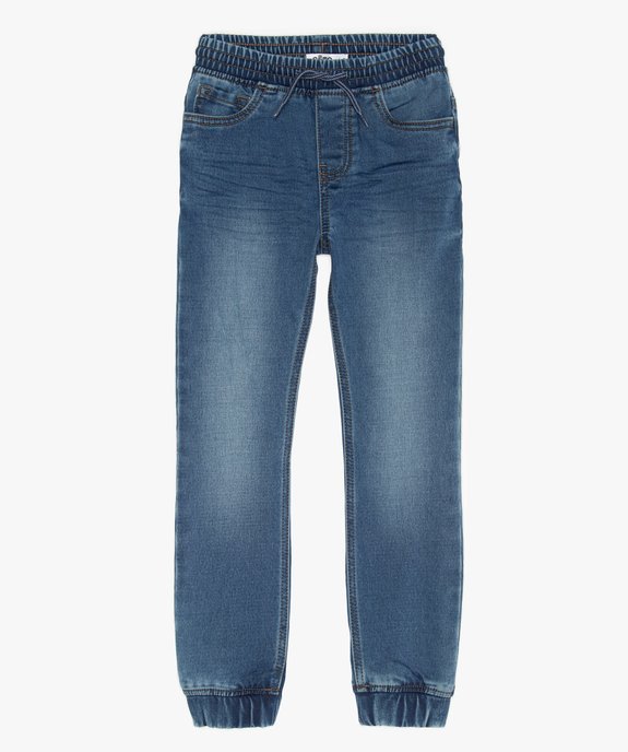 Jogger garçon façon jean à taille élastiquée  vue2 - GEMO (ENFANT) - GEMO