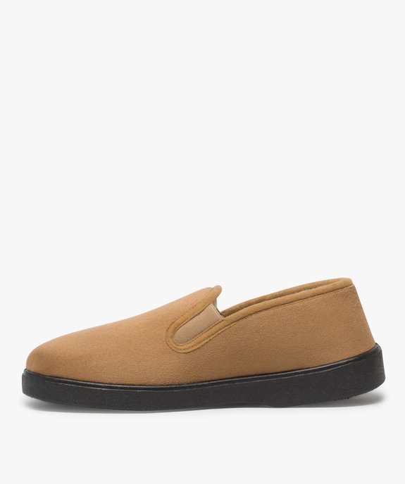  Chaussons homme unis avec doublure chaude vue3 - THERITEX - GEMO