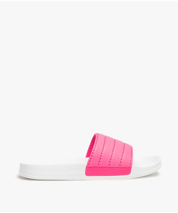 Mules de piscine fille à bandeau uni vue1 - GEMO (ENFANT) - GEMO