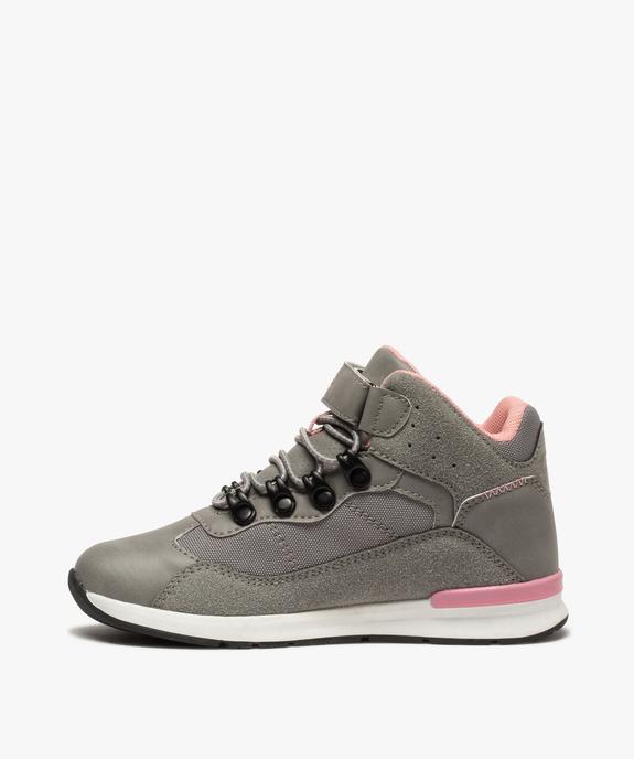 Baskets fille mid-cut à lacets et scratch – Kappa Kensington vue3 - KAPPA - GEMO