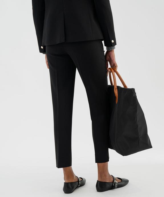 Pantalon de tailleur 9/10e coupe ajustée à fentes chevilles femme vue3 - GEMO(FEMME PAP) - GEMO