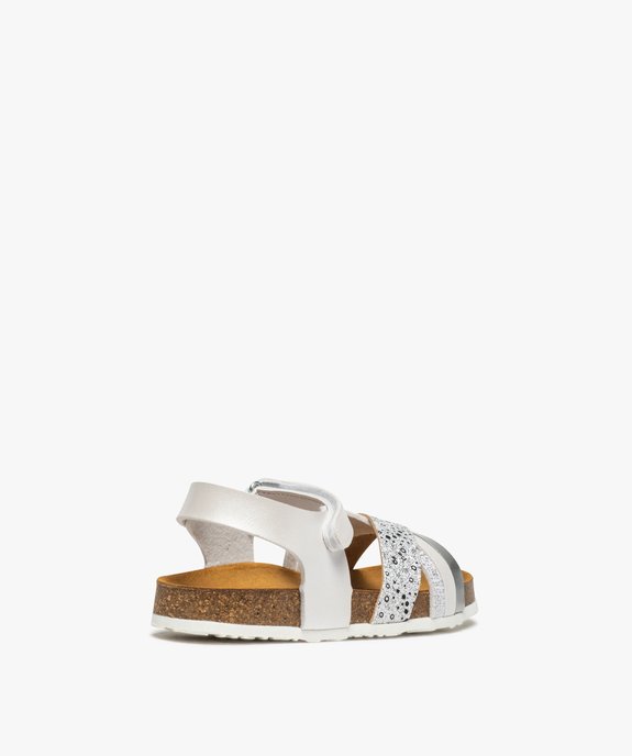 Sandales fille à brides pailletées et irisées vue4 - GEMO (ENFANT) - GEMO