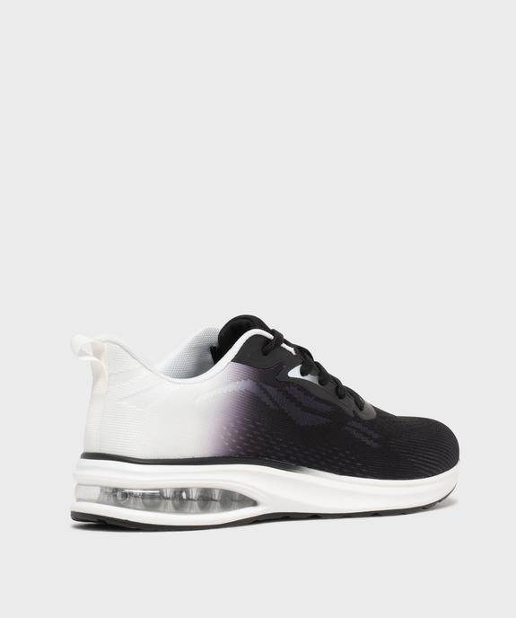 Baskets en toile bicolores avec semelle à bulle d’air homme - 5 Miles vue5 - 5 MILES - GEMO