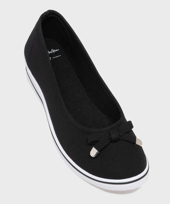 Escarpins femme en toile unis à semelle contrastante vue11 - VALENTINA BALDA - GEMO