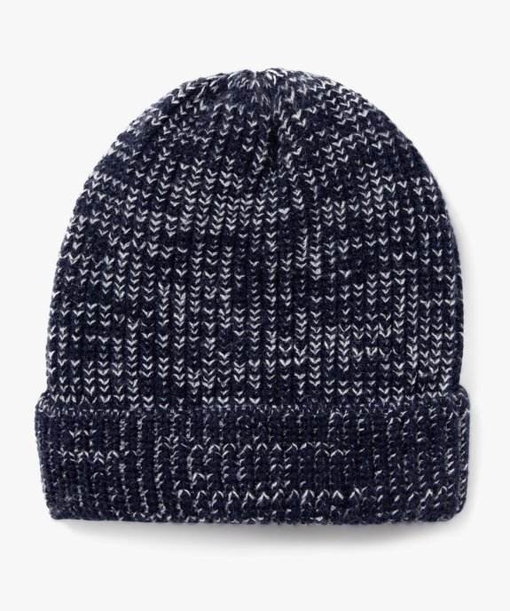 Bonnet en maille chinée garçon vue1 - GEMO (ENFANT) - GEMO