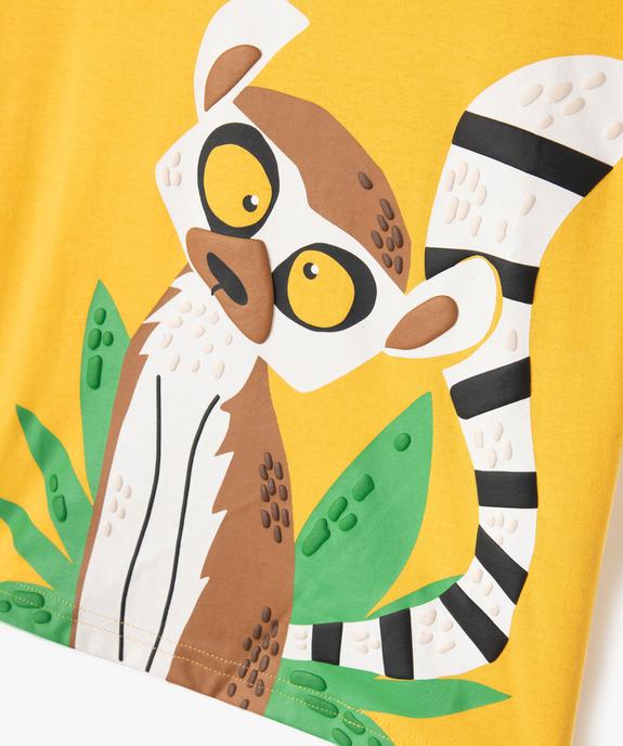 Tee-shirt manches courtes avec motif exotique garçon vue6 - GEMO (ENFANT) - GEMO