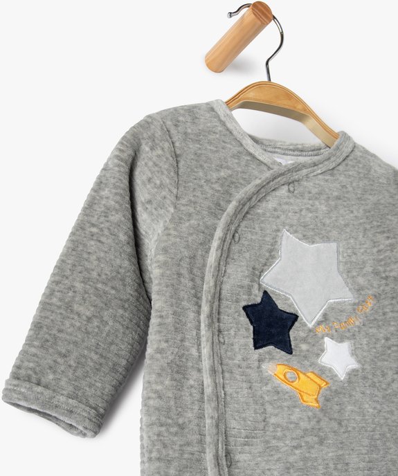 Pyjama bébé garçon avec motifs étoiles et fusée vue3 - GEMO(BB COUCHE) - GEMO