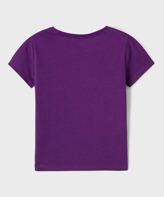 Tee-shirt à manches courtes uni fille vue6 - GEMO 4G FILLE - GEMO