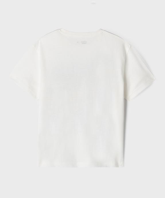 Tee-shirt manches courtes avec motif XXL garçon vue3 - GEMO 4G GARCON - GEMO