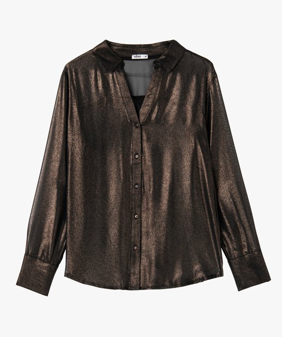 Chemise femme transparente scintillante vue4 - GEMO(FEMME PAP) - GEMO