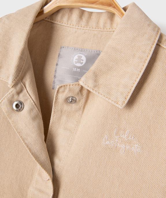 Veste en twill de coton bébé fille - LuluCastagnette vue2 - LULUCASTAGNETTE - GEMO