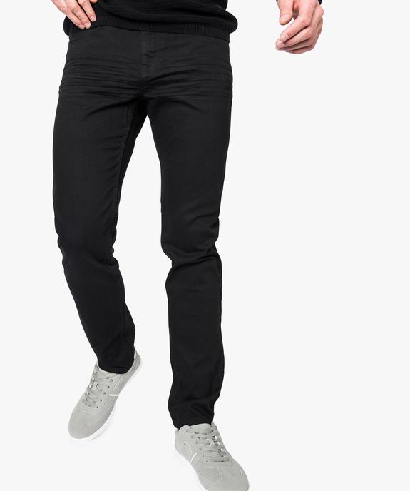 Pantalon homme 5 poches straight en toile extensible vue1 - GEMO (CASUAL) - GEMO