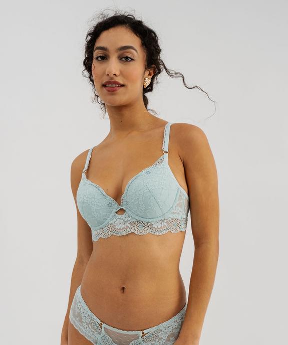 Soutien-gorge corbeille à armatures en dentelle vue2 - GEMO(HOMWR FEM) - GEMO
