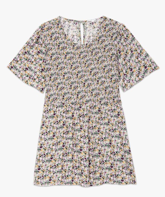 Blouse de grossesse à smocks et fleurs vue4 - GEMO (MATER) - GEMO