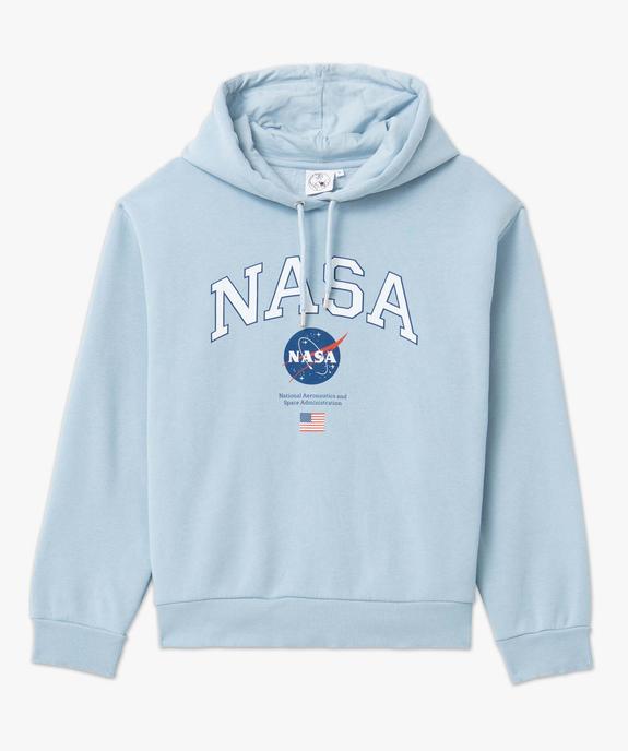 Sweat femme à capuche avec large inscription - Nasa vue4 - NASA - GEMO