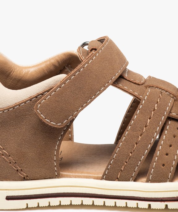 Sandales bébé garçon unies à talon et bout fermés vue6 - GEMO(BEBE DEBT) - GEMO