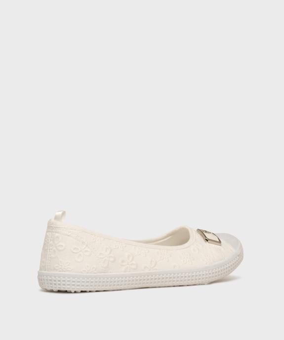 Ballerines en toile avec bout renforcé femme - Follow Me vue4 - FOLLOW ME - GEMO