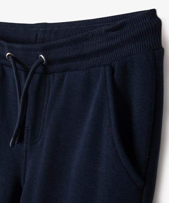 Pantalon en maille taille élastiquée garçon vue3 - GEMO (ENFANT) - GEMO