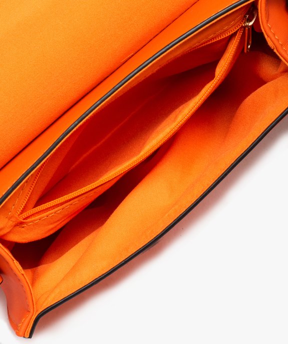 Sac femme forme demi-lune avec large rabat vue3 - GEMO (ACCESS) - GEMO