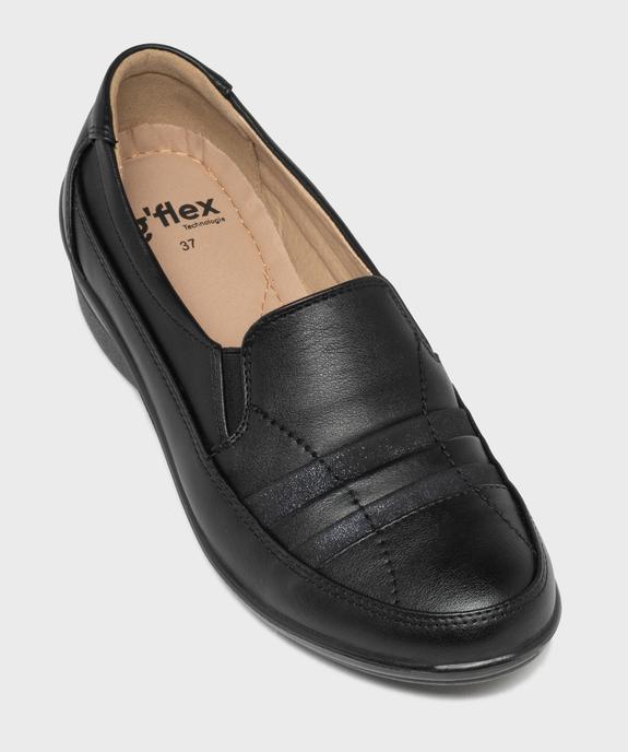 Mocassins confort femme unis avec détails brillants vue11 - G'FLEX - GEMO