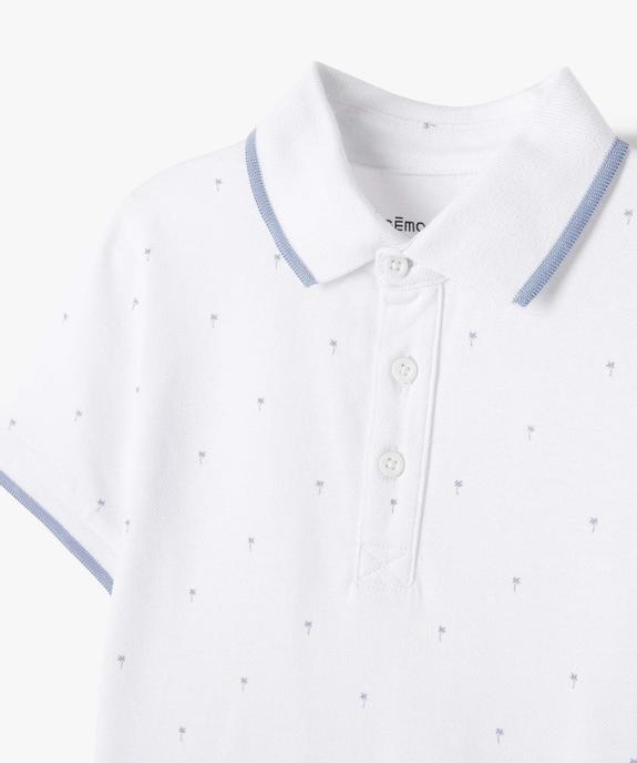 Polo manches courtes coton garçon vue2 - GEMO (ENFANT) - GEMO