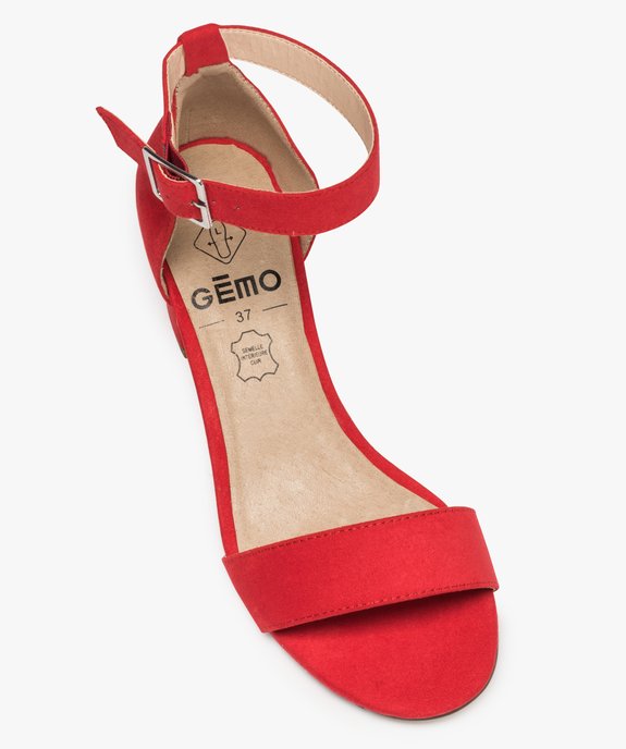 Sandales à talon avec bride cheville spéciales pied large femme - Valentina Baldano vue5 - VALENTINA BALDA - GEMO