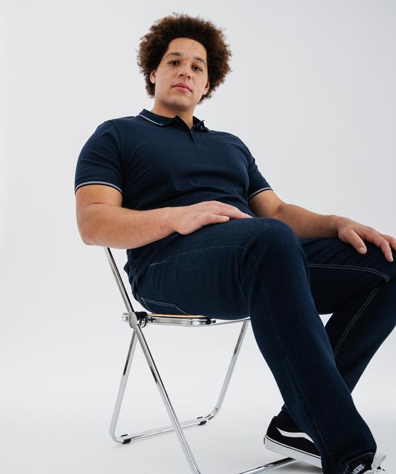 Polo manches courtes en coton homme vue4 - GEMO 4G HOMME - GEMO