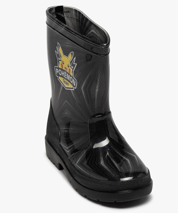 Bottes de pluie garçon à semelle crantée - Pokemon vue5 - POKEMON - GEMO