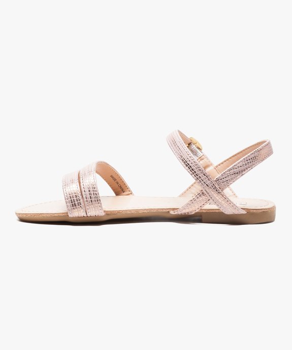 Sandales filles à brides fines brillantes vue3 - GEMO (ENFANT) - GEMO