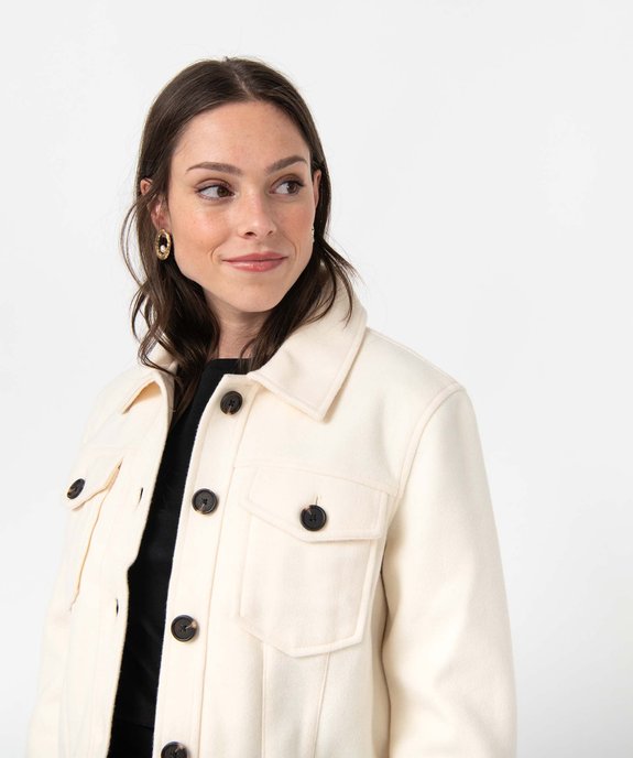 Blouson femme avec larges poches poitrine vue6 - GEMO(FEMME PAP) - GEMO