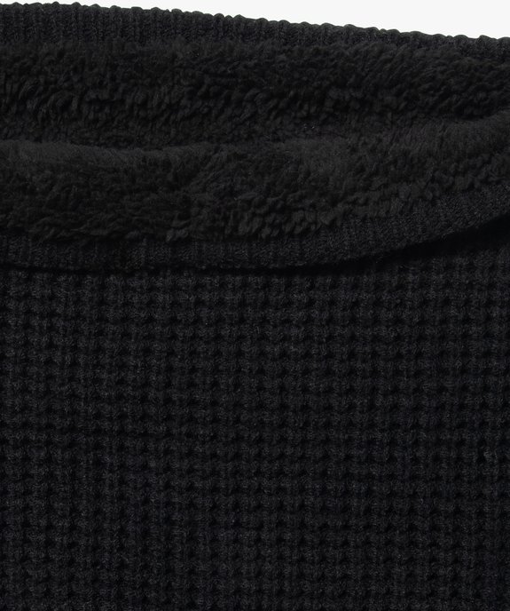 Echarpe tour de cou avec doublure peluche homme vue2 - GEMO 4G HOMME - GEMO